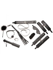 Hook Up 10-delige Pluche Bondage Set - Zwart