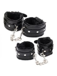 Hook Up 10-delige Pluche Bondage Set - Zwart