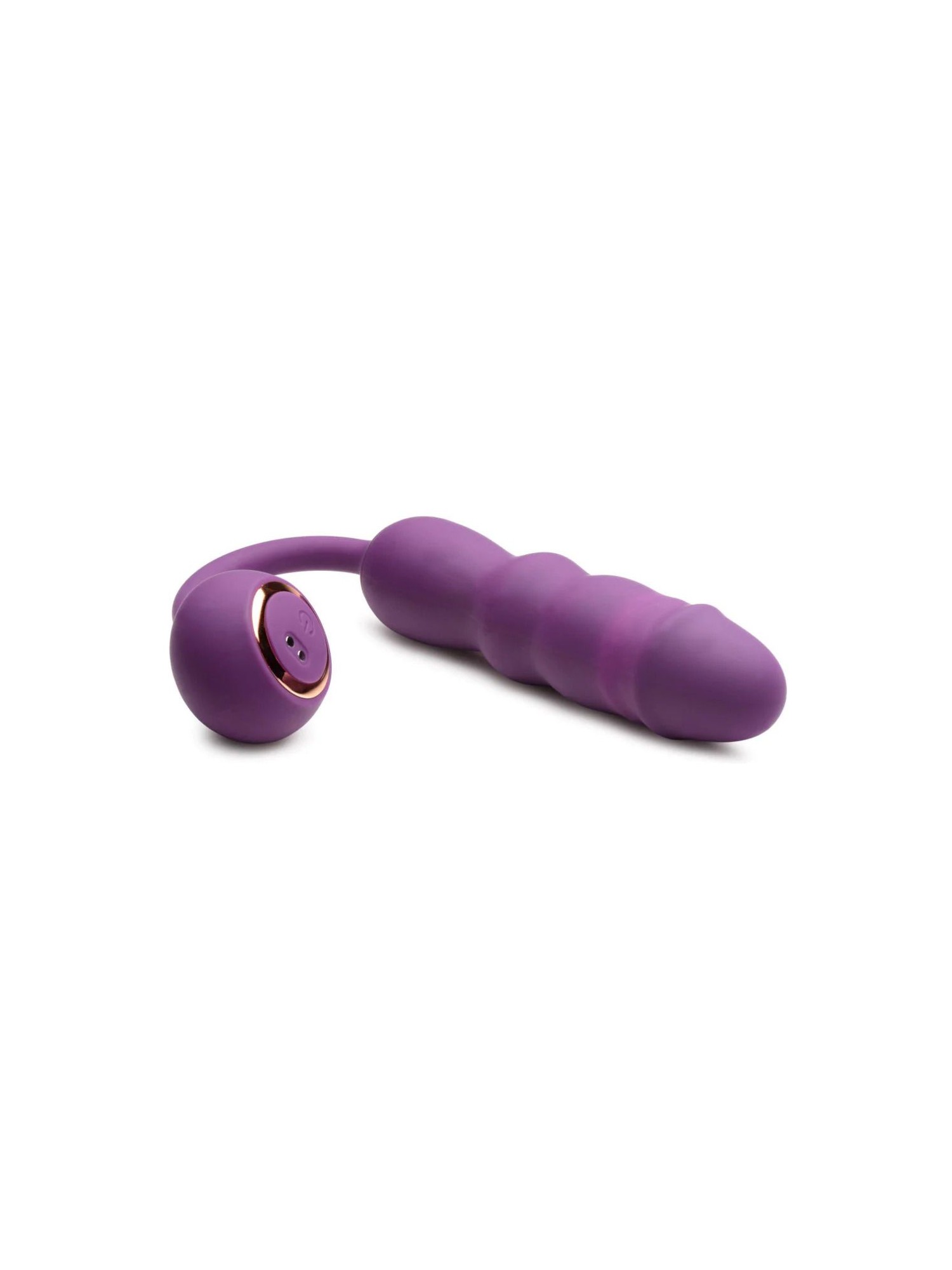 Thru Thumper Stotende Siliconen Vibrator met Afstandsbediening