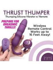 Thru Thumper Stotende Siliconen Vibrator met Afstandsbediening
