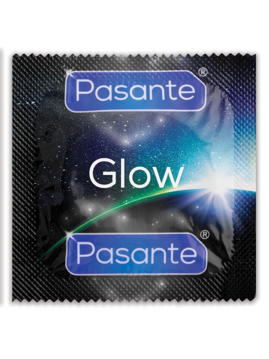 Pasante Glow Condoms - 12 pieces