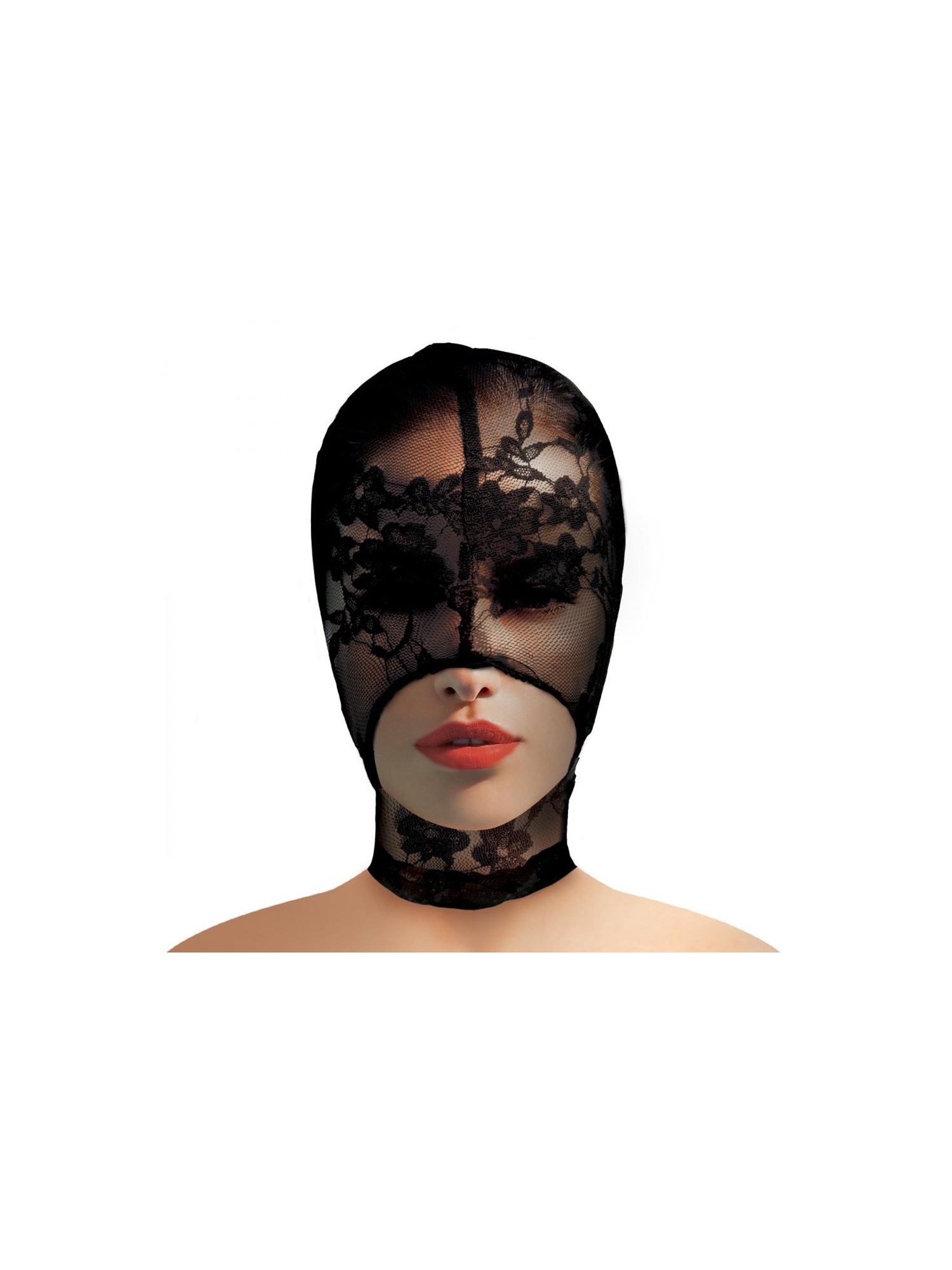Lace Seduction Bondage Masker - Zwart