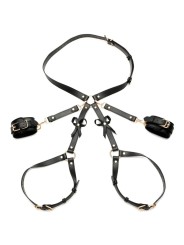 Strict - Bondageharnas met strikken M/L - Zwart