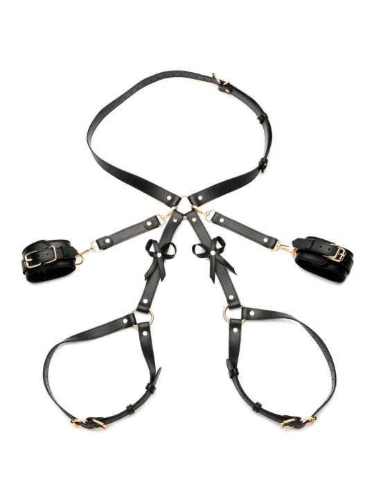 Bondage Harness w/ Bows XL/2XL - Black