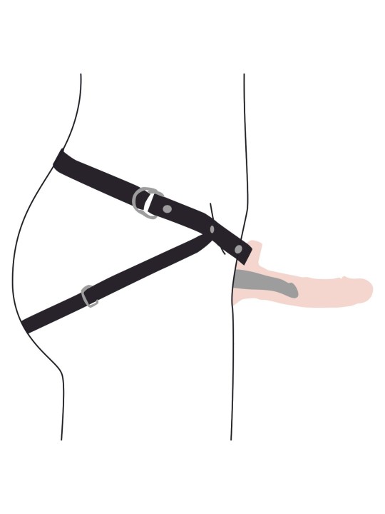 Realistische Vibrerende Siliconen Penis Sleeve - Beige