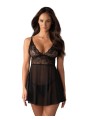Idillia Babydoll en String - Zwart