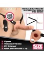 Realistische Vibrerende Siliconen Penis Sleeve - Beige