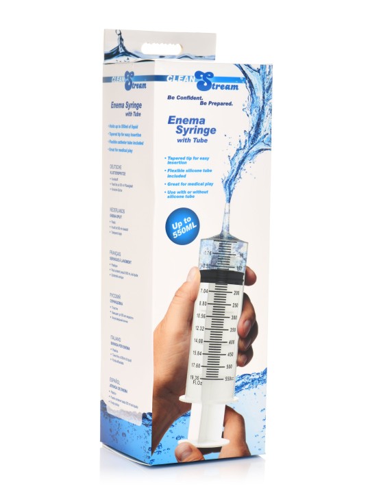 CleanStream - Spuit met Slang - 550 ml