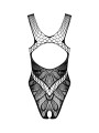 Obsessive - Lace Mesh Teddy - Black