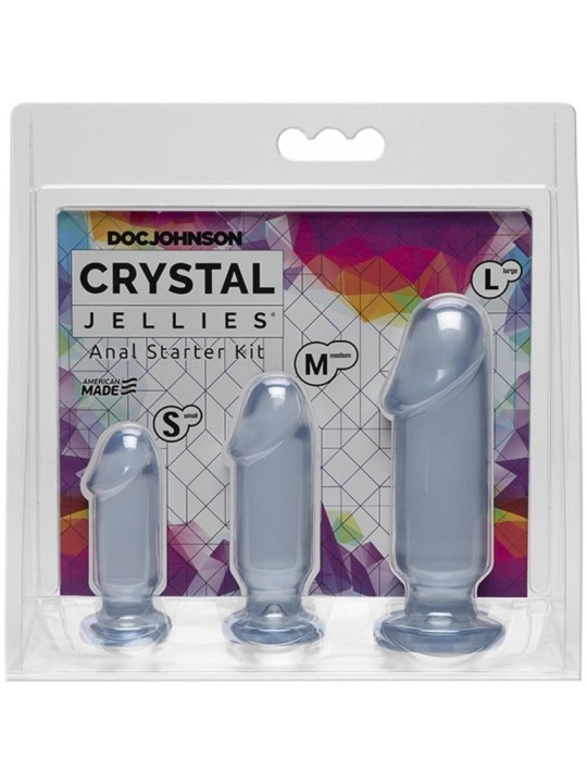 Doc Johnson - Crystal Jellies Anal Starter Kit - Transparant