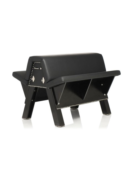 Bareback Submission Horse Bondage Bank - Zwart