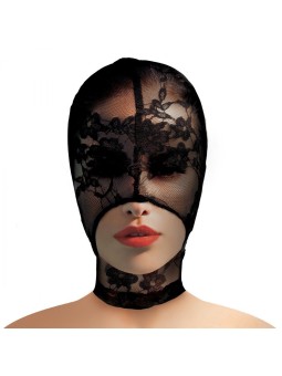 Lace Seduction Bondage Mask - Black