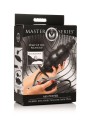 Master Series - Geribbelde Opblaasbare Anaalplug - Zwart
