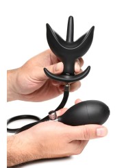 Opblaasbare Siliconen Anaal Plug - Zwart