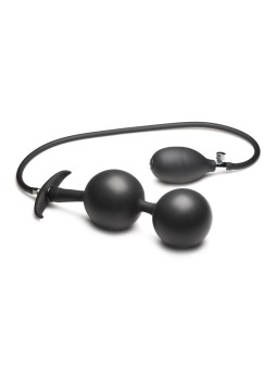 Inflatable Silicone Anal Plug - Black