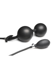 Inflatable Silicone Anal Plug - Black