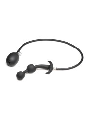 Inflatable Silicone Anal Plug - Black