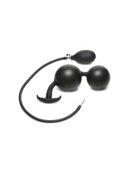 Inflatable Silicone Anal Plug - Black