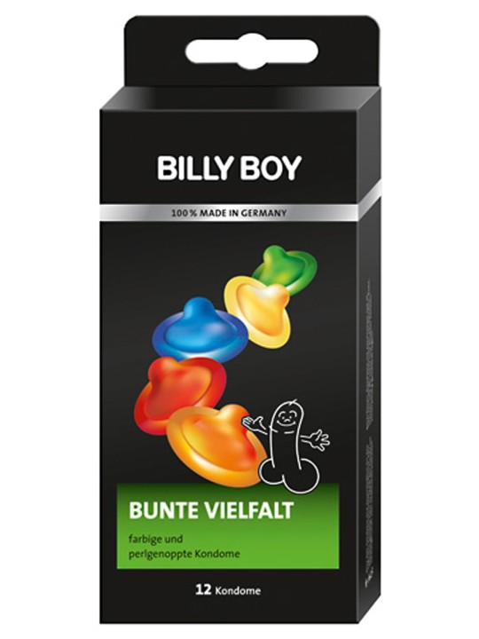 Billy Boy - Colorful variety - 12 Condoms