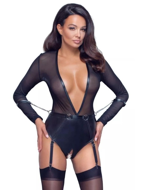 Body Rock Garter Teddy - Black