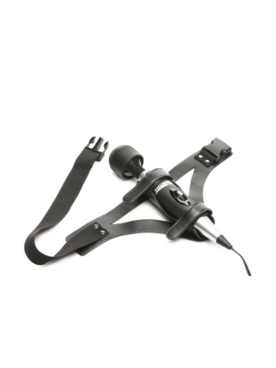 XR Brands - Thunder Strap Wand Thigh Harness - Black