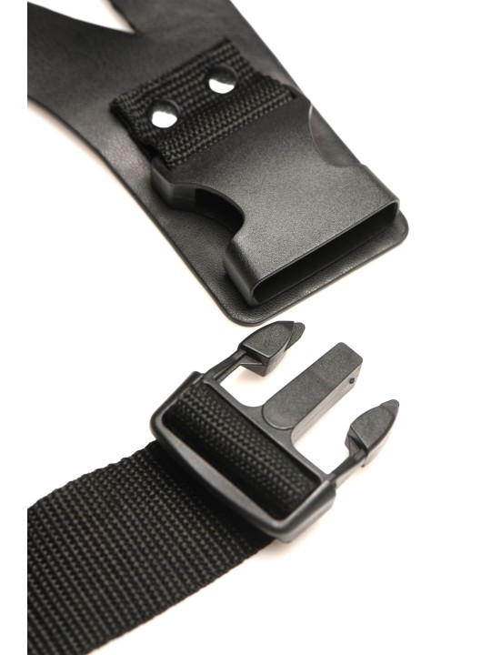 XR Brands - Thunder Strap Wand Thigh Harness - Black