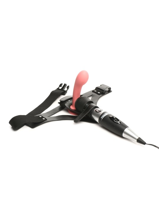 XR Brands - Thunder Strap Wand Thigh Harness - Black