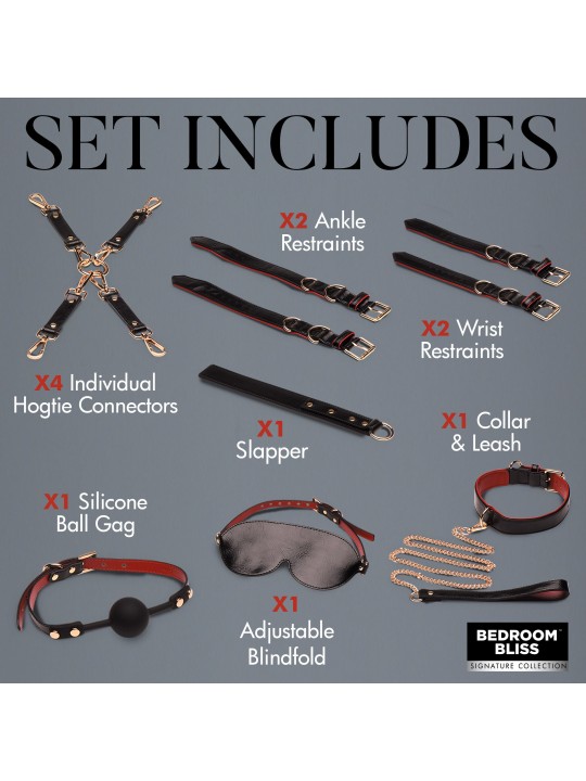 XR Brands - Lover's Luxe Bondage Set - Black