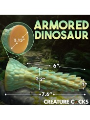 Stegosaurus Spiky Reptile Dildo - Green