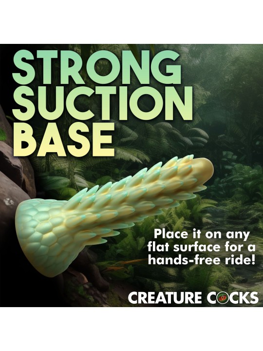 Stegosaurus Spiky Reptile Dildo - Green