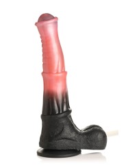 Creature Cocks - Centaur Explosie Spuitende Siliconen Dildo - Zwart/Rood
