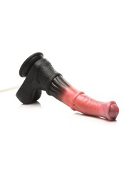 Creature Cocks - Centaur Explosie Spuitende Siliconen Dildo - Zwart/Rood