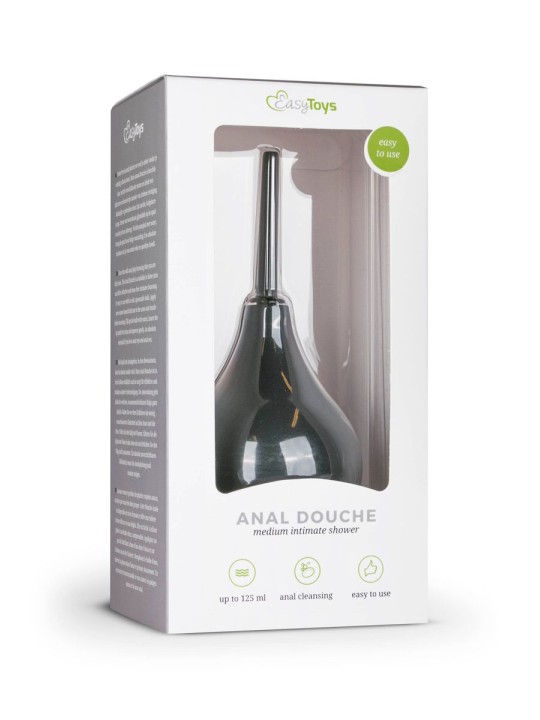 Easytoys Zwarte Anaal Douche - Medium