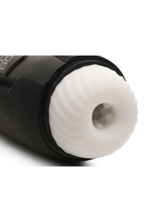 XR Brands - Stotende en Vibrerende Masturbator - Zwart