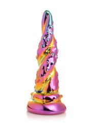 Creature Cocks - Betoverende Regenboog Glazen Dildo - Geel & Roze