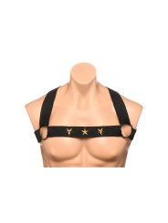 XR Brands - Chest Harness with Armbands - Black