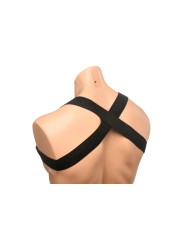 XR Brands - Chest Harness with Armbands - Black