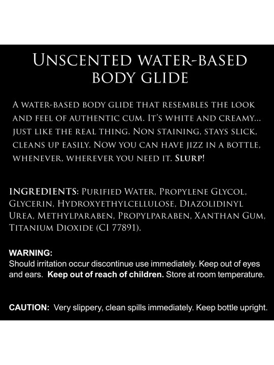 Master Series - Jizz White Lubricant - 1L