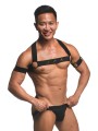 XR Brands - Chest Harness with Armbands - Black