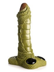 XR Brands - Reusachtig Geschubd Moerasmonster Dildo - Groen