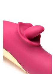 XR Brands - Tease & Please Licking & Thrusting Vibrator - Pink