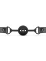 Open Siliconen Ball Gag - Zwart
