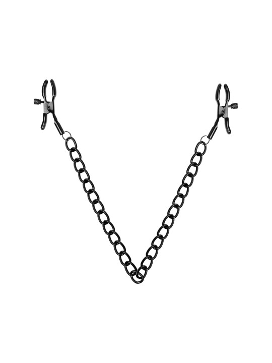 Nipple Clamps with Chain - Black