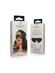 Faux Leather Blindfold - Black