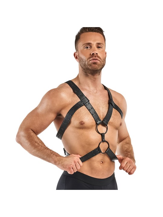 Rocco Bondage Harnas - Zwart