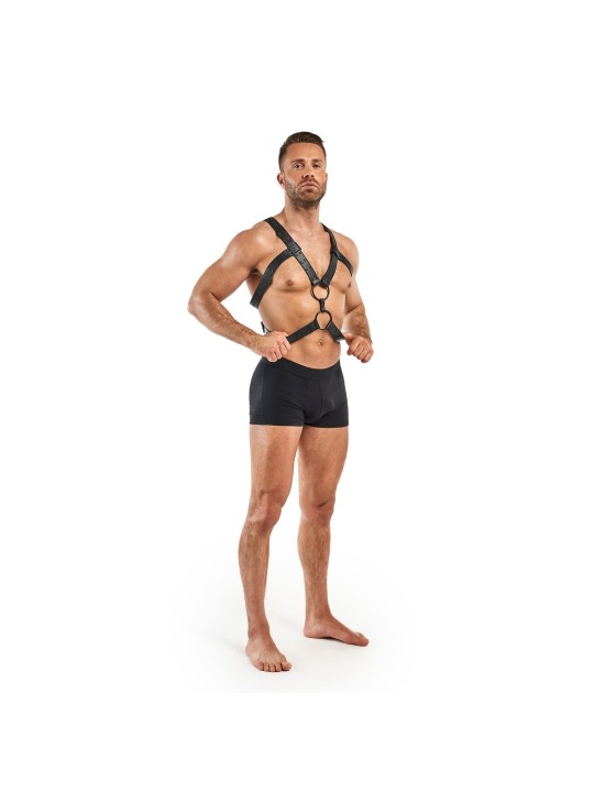 Rocco Bondage Harnas - Zwart