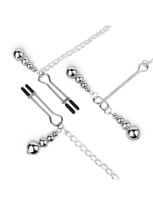 Bedroom Fantasies - Nipple and Clitoris Clamps - Silver