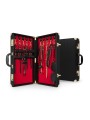Bedroom Fantasies - Bondage Suitcase 11 Pcs - PU Leather
