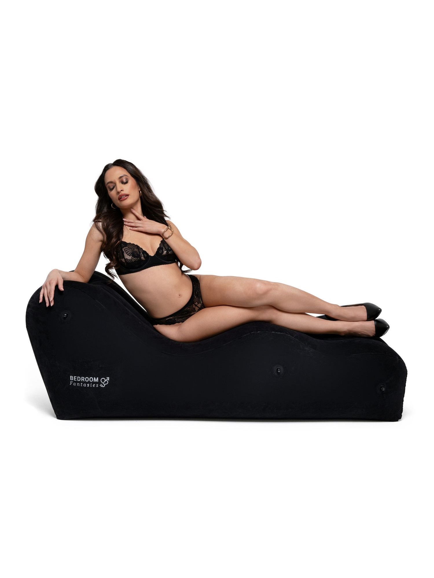 Bedroom Fantasies - The Lounger Inflatable Bench - Black