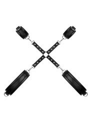 Bedroom Fantasies - Bondageharnas Handboeien en Hogtie Set - Zwart